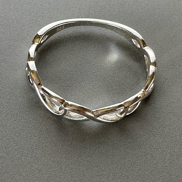 Sterling Silver Dainty Infinity Ring - Picture 6 of 11